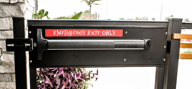 emergency push bar installation in Paso Robles